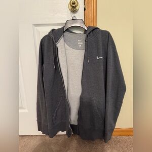Nike Dark Gray Zip-Up Sweater